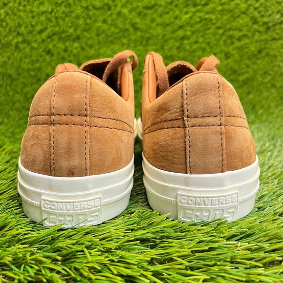Converse One Star Pro Low Mens Size 9 Brown Casual Leather Shoes Sneakers - Picture 6 of 10
